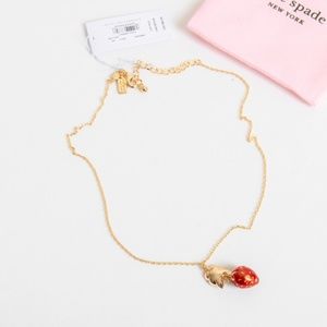 kate spade Jewelry - Kate Spade picnic perfect strawberry Necklace kate spade Jewelry - Kate Spade picnic perfect strawberry Necklace